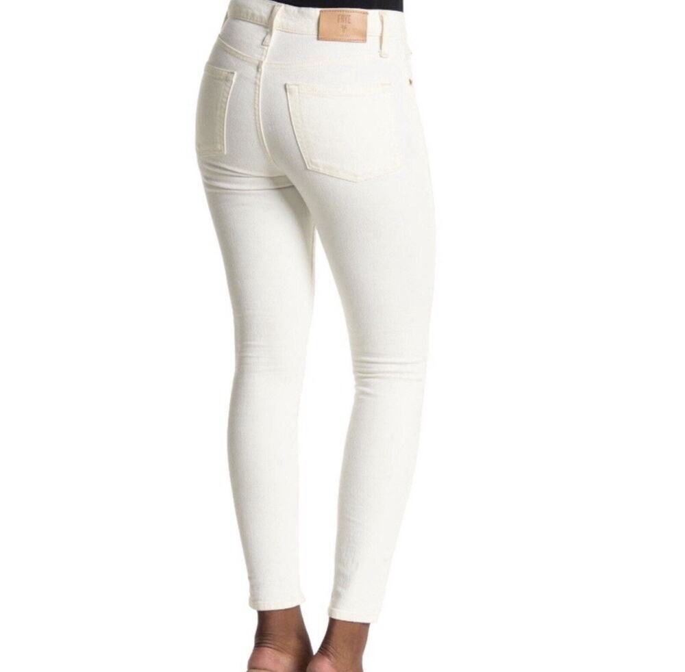 NWT Frye Veronica Cropped Skinny Jeans Women’s 28 White Mid Rise Stretch Denim